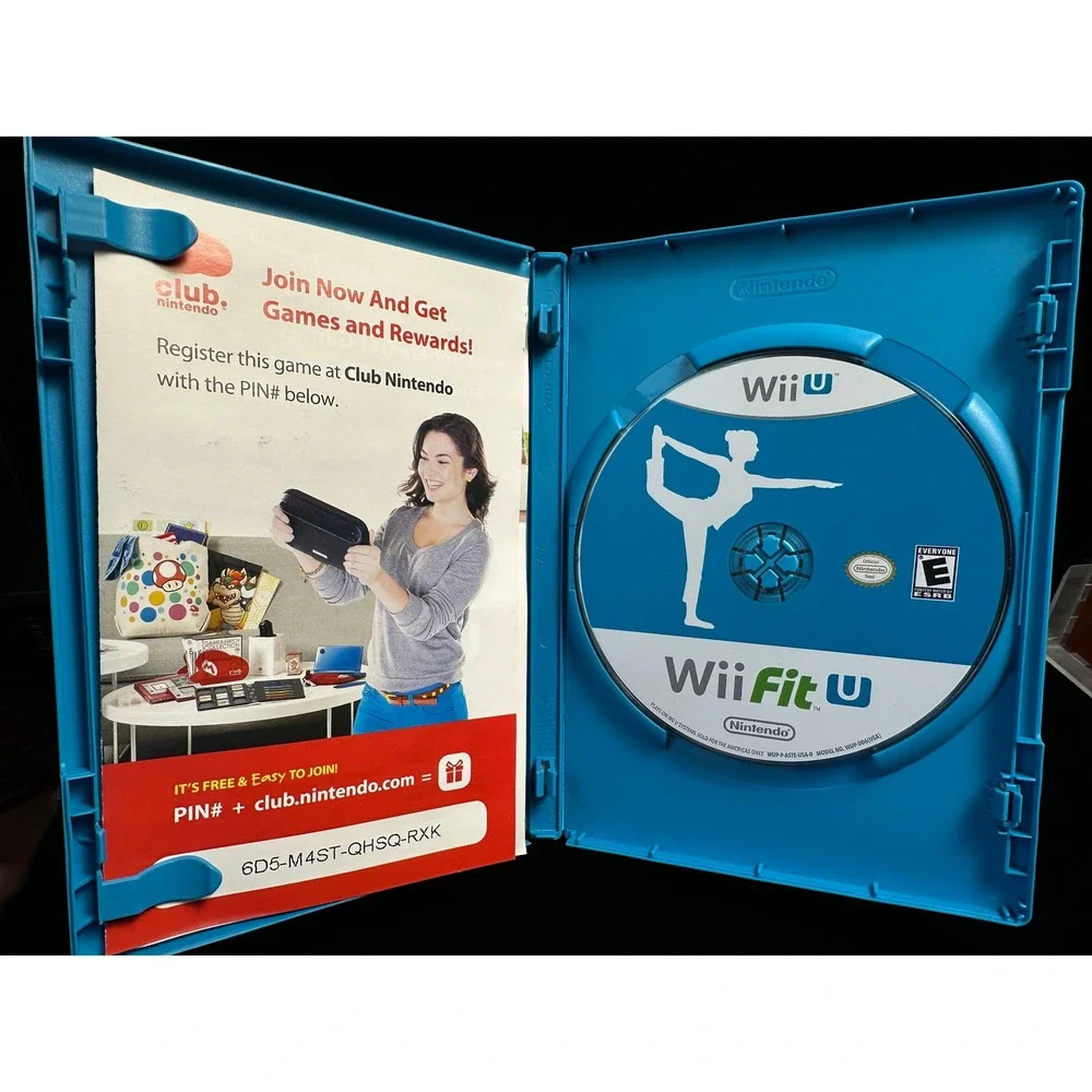 Nintendo Wii Fit U Video Game Wii U Fitness Yoga Aerobics WUP-P-ASTE-USA-0